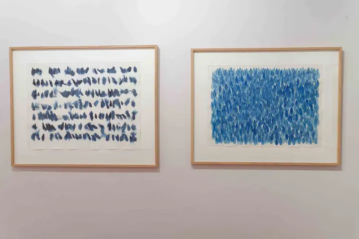 Fondation Lee Ufan à Arles, éclairage muséographique d'une salle d'exposition