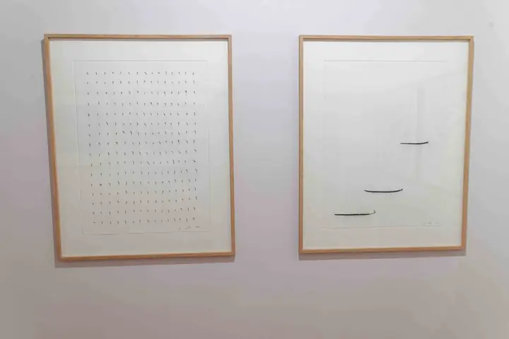Fondation Lee Ufan à Arles, éclairage muséographique d'une salle d'exposition